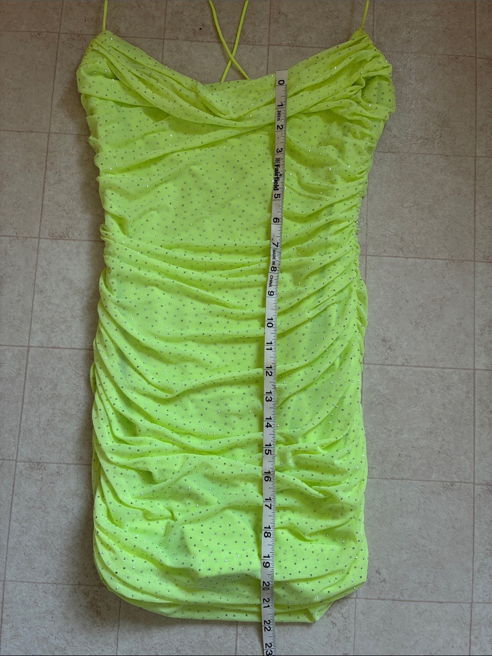 Windsor Women’s Sparkle Time Bodycon Mini Dress Size Medium Rhinestone Mesh HOCO - Picture 4 of 5